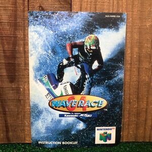 Wave Race 64 for Nintendo 64 N64 MANUAL ONLY MO92324